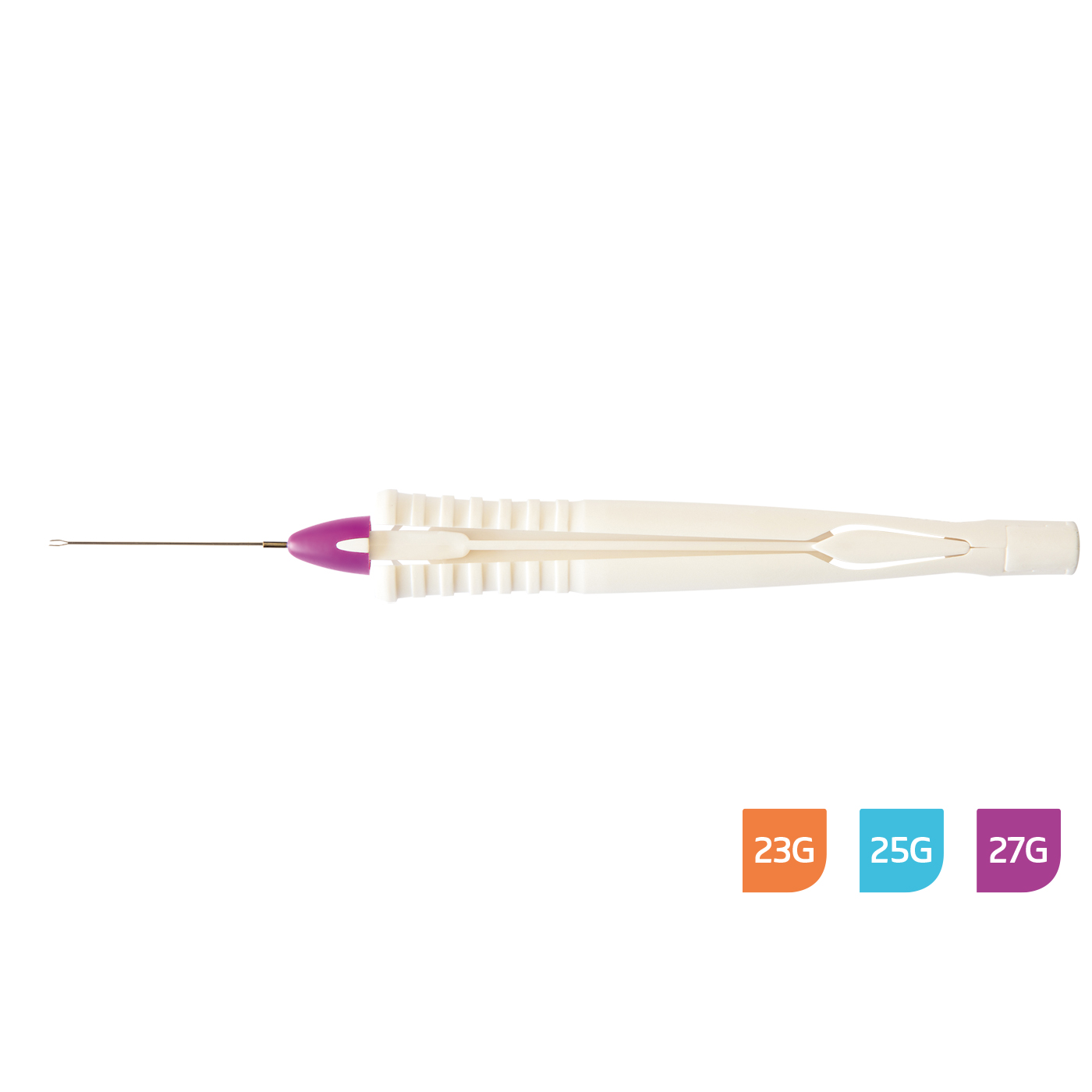 End-Grasping Flat-Handle Retinal Forceps