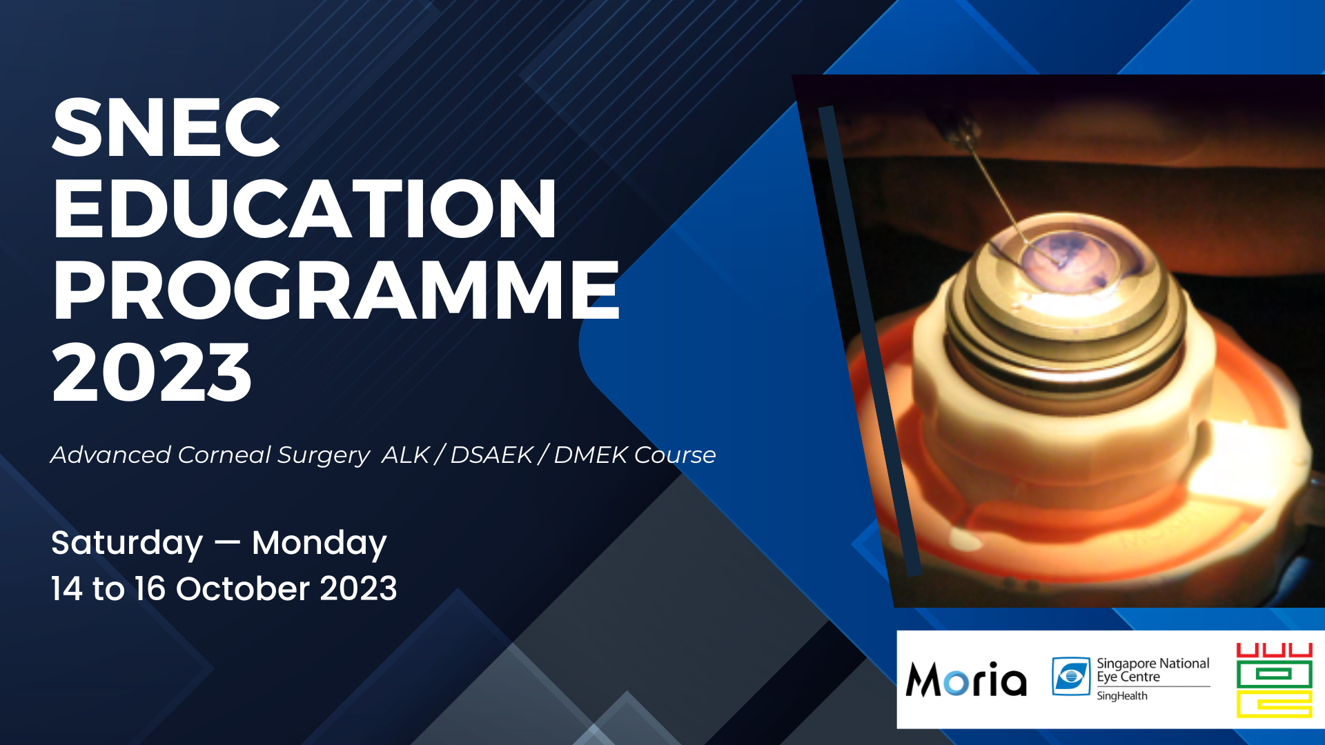 SNEC Keratoplasty Course - Prof. Mehta - Singapore